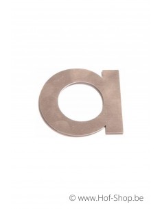 Letter a - inox 8 cm hoog (huisnummer 'fuji' KatoDesign)