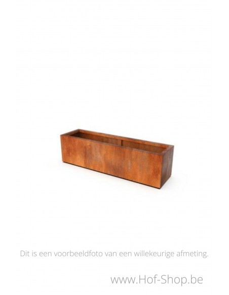 Artesa 140 x 140 x 80 cm - Plantenbak Geroba in cortenstaal