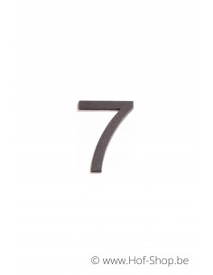 Nummer 7 - zwart aluminium 5 cm hoog (Huisnummer 'Ari')