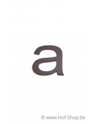Letter a - zwart aluminium 5 cm hoog (Huisnummer 'Ari')