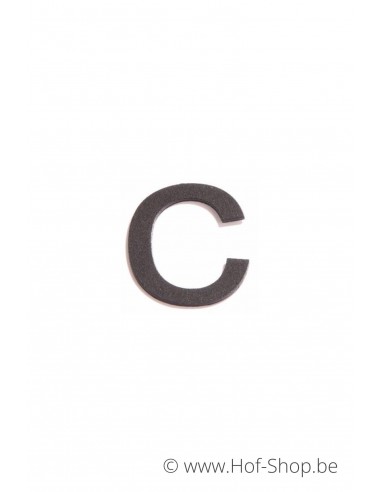 Lettre c - aluminium noir de 5 cm de haut (numéro de maison 'Ari') Dans la limite des stocks disponibles