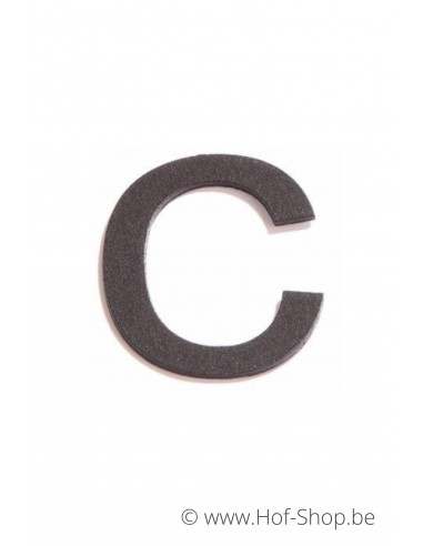 Lettre c - aluminium noir de 10 cm de haut (numéro de maison 'Ari') Dans la limite des stocks disponibles