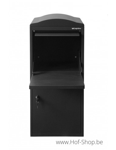 Frontbox Stardust Graphitgrey Front Door - pakketbus grijs LogixBox