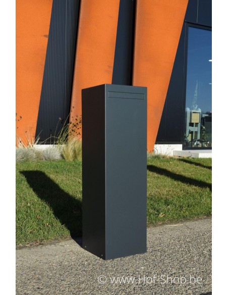 Nox RAL 7021- brievenbus Adezz aluminium
