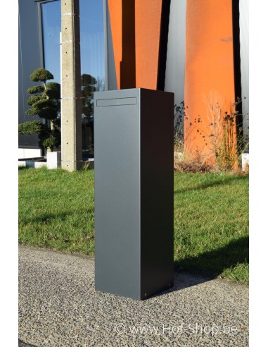 Nox RAL 7021- brievenbus Adezz aluminium