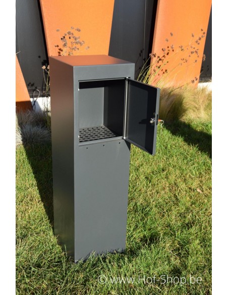 Nox RAL 7021- brievenbus Adezz aluminium