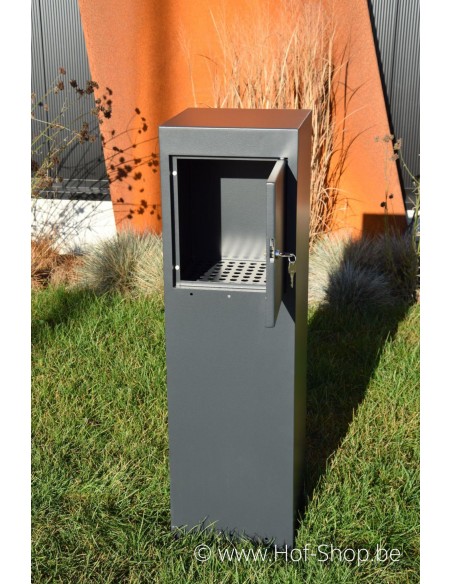 Nox RAL 7021- brievenbus Adezz aluminium
