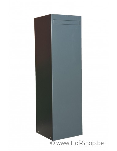 Nox (RAL 7021) - boîte aux lettres aluminium Adezz