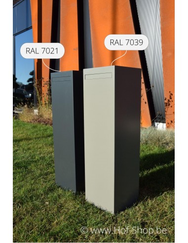 Nox (RAL 7039) - boîte aux lettres aluminium Adezz