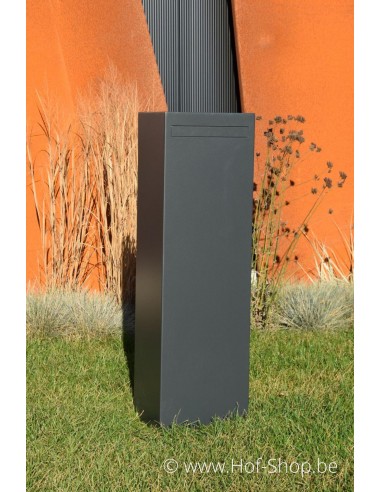 Nox RAL 7021- brievenbus Adezz aluminium