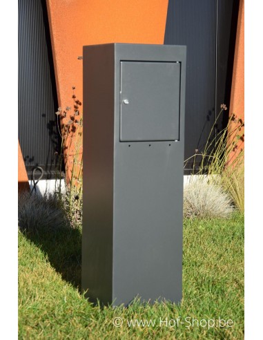 Nox RAL 7021- brievenbus Adezz aluminium
