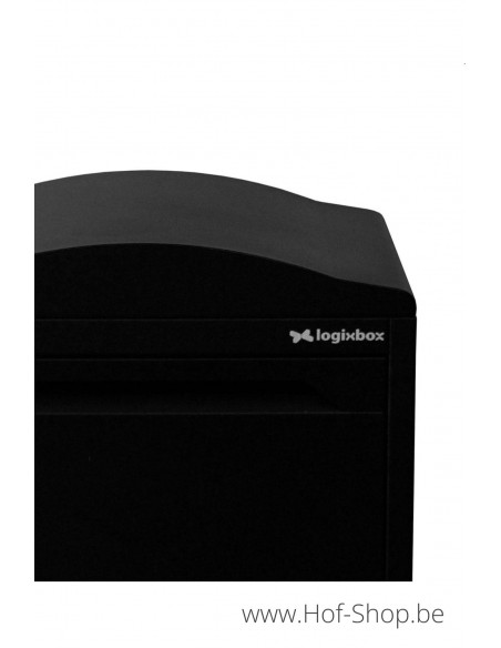 Frontbox Uni Stardust Black Front Door - pakketbus zwart LogixBox