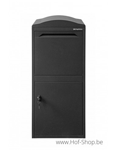 Frontbox Uni Stardust Graphitgrey Front Door - pakketbus grijs LogixBox