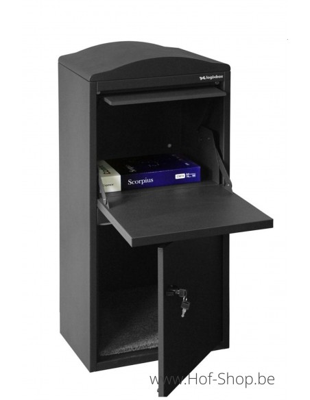 Frontbox Uni Stardust Graphitgrey Front Door - pakketbus grijs LogixBox