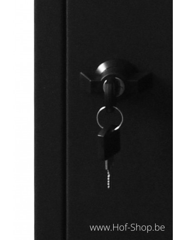 Frontbox Stardust Black Back Door - pakketbus zwart LogixBox