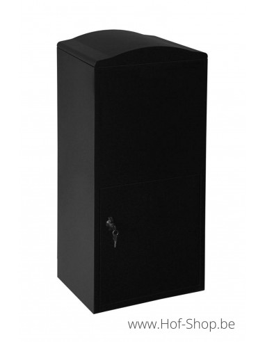 Frontbox Uni Stardust Black Back Door - pakketbus zwart LogixBox