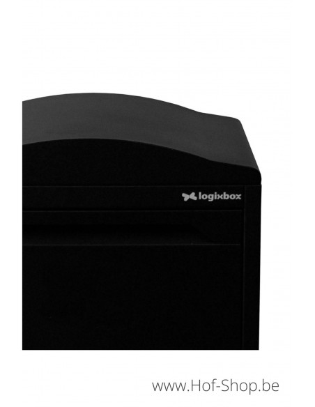 Frontbox Uni Stardust Black Back Door - pakketbus zwart LogixBox