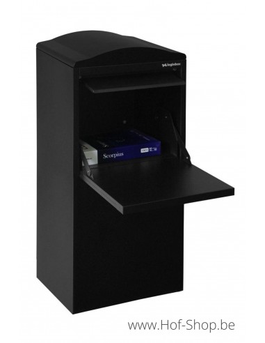 Frontbox Uni Stardust Black Back Door - pakketbus zwart LogixBox