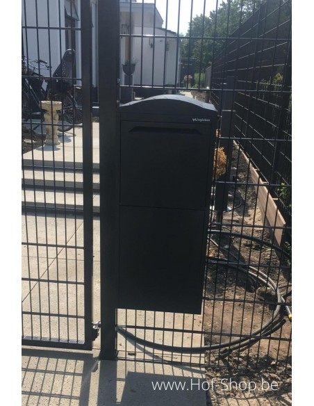 Frontbox Uni Stardust Black Back Door - pakketbus zwart LogixBox