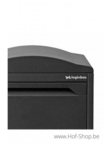 Frontbox Uni Stardust Graphitgrey Back Door - pakketbus grijs LogixBox