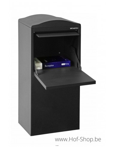 Frontbox Stardust Graphitgrey Back Door - pakketbus grijs LogixBox