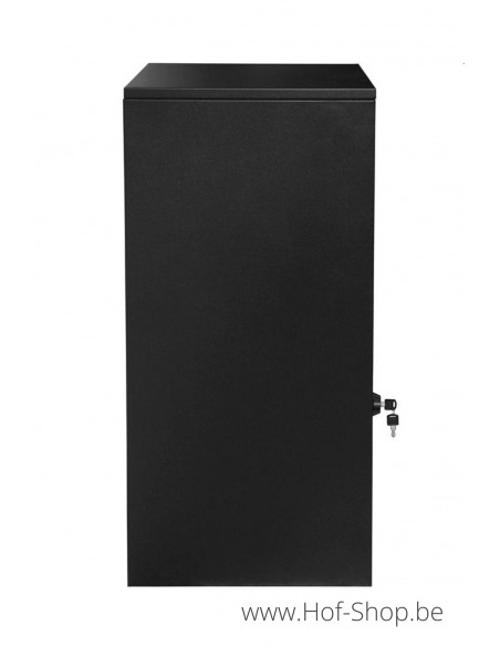 Frontbox Deluxe Stardust Black Front Door - pakketbus zwart LogixBox