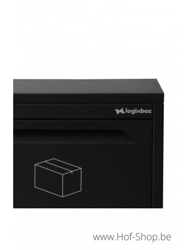 Frontbox Deluxe Stardust Black Front Door - Boîte à colis LogixBox