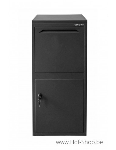 Frontbox Deluxe Uni Stardust Graphitgrey Front Door - pakketbus grijs LogixBox