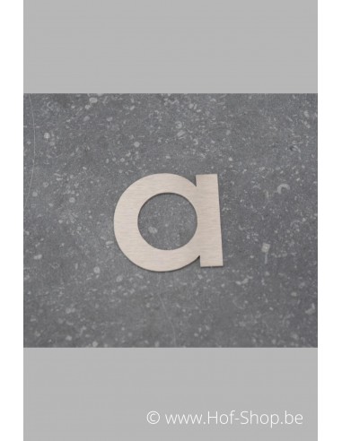 Letter A  - inox 5 cm hoog