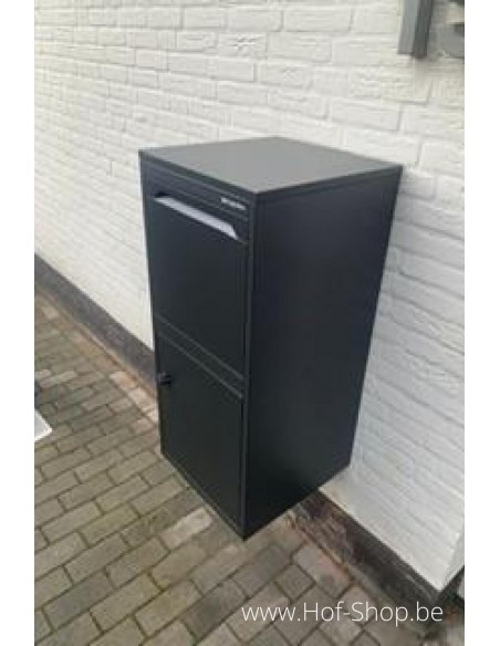 Frontbox Deluxe Uni Stardust Graphitgrey Front Door - pakketbus grijs LogixBox