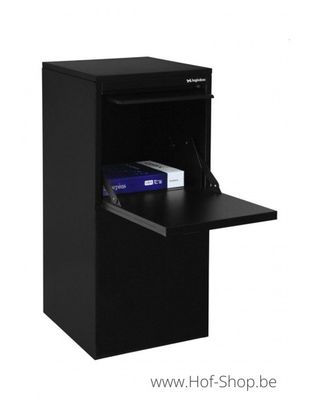 Frontbox Deluxe Stardust Black Back Door - pakketbus zwart LogixBox