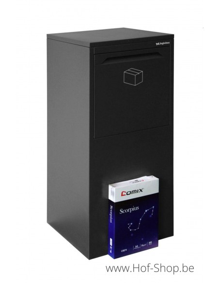 Frontbox Deluxe Stardust Graphitgrey Back Door - Boîte à colis LogixBox