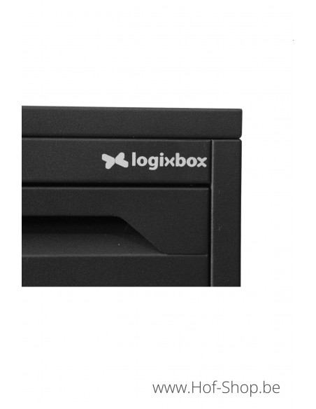 Frontbox Deluxe Stardust Graphitgrey Back Door - pakketbus grijs LogixBox