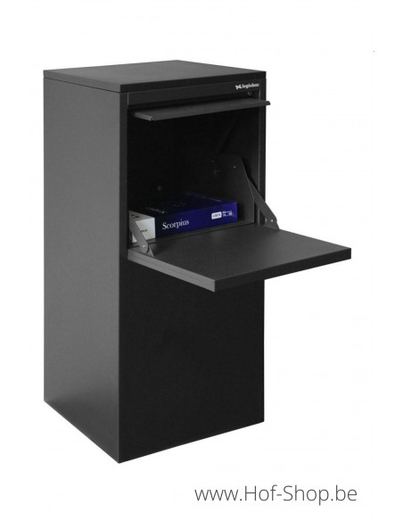 Frontbox Deluxe Stardust Graphitgrey Back Door - pakketbus grijs LogixBox
