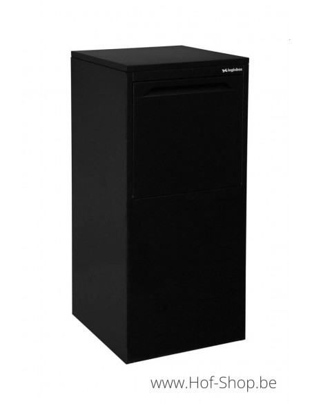 Frontbox Deluxe Uni Stardust Black Back Door - pakketbus zwart LogixBox