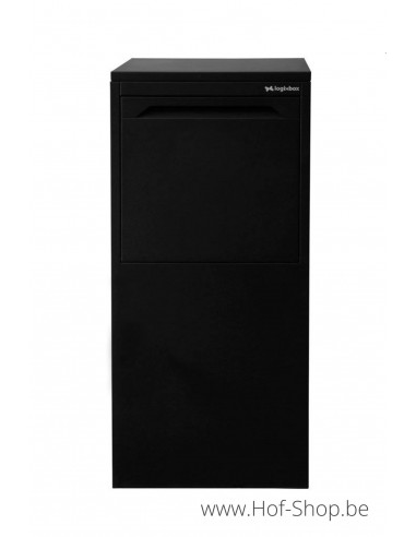 Frontbox Deluxe Uni Stardust Black Back Door - pakketbus zwart LogixBox