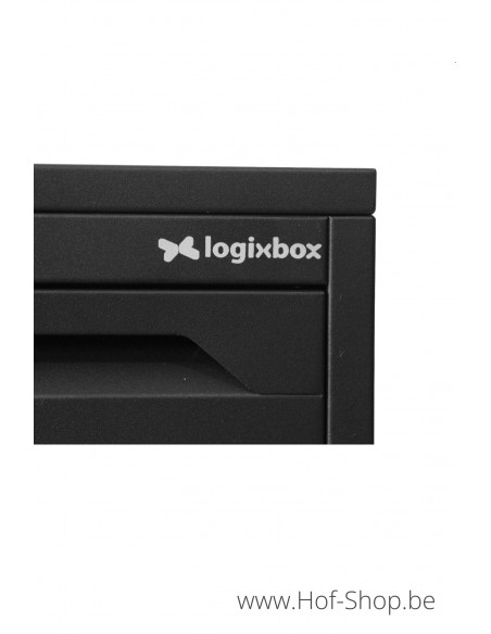 Frontbox Deluxe Uni Stardust Graphitgrey Back Door - Boîte à colis LogixBox