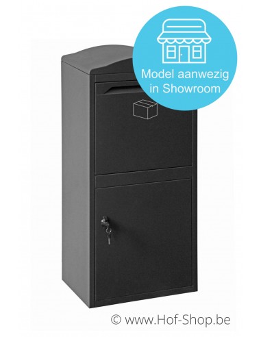 Frontbox Stardust Graphitgrey Front Door - pakketbus grijs LogixBox