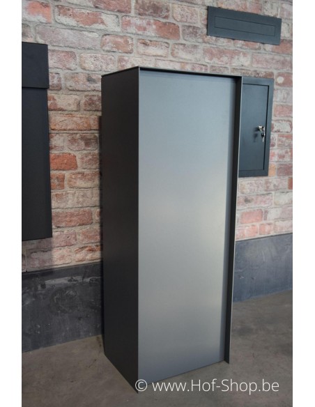 Dropbox Small RAL 7012 Back Door - ONZO boîte à colis aluminium
