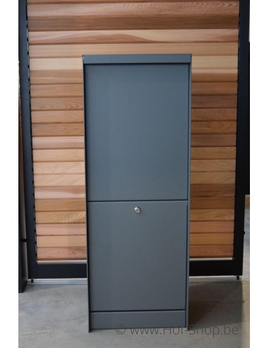 Dropbox Small RAL 7012 Back Door - ONZO boîte à colis aluminium
