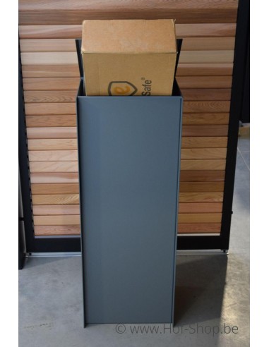 Dropbox Small RAL 7012 Back Door - ONZO boîte à colis aluminium