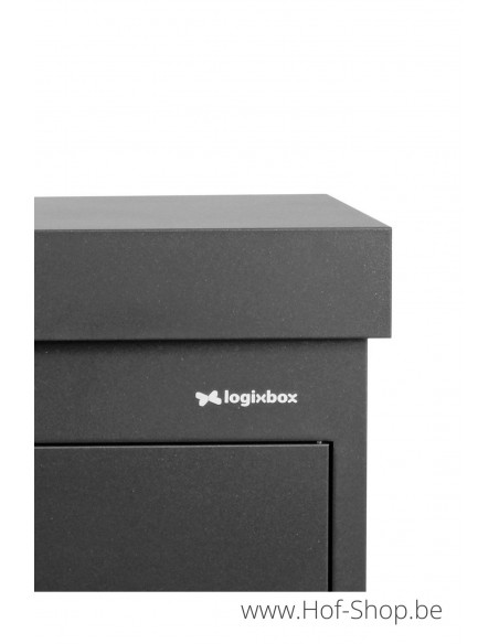 Multibox-S Stardust Graphitgrey Front Door - pakketbus grijs LogixBox