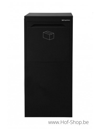 Frontbox Deluxe Stardust Black Back Door - pakketbus zwart LogixBox