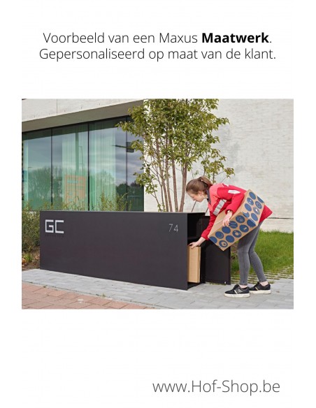 Maxus Maatwerk mét pakketdeur - Pakketmuur eSafe - pakketbus aluminium