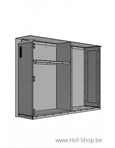 Maxus Single 1400 mét pakketdeur - eSafe pakketbus aluminium