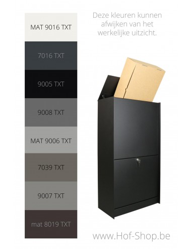 Dropbox Medium Front Door avec une couleur de votre choix - boîte à colis ONZO aluminium