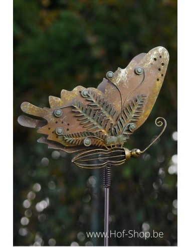 Vlinder Tuinsteker - metalen figuur (MD89161)