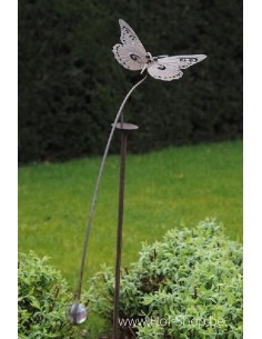 Vlinder balans - metalen tuinsteker (MD19558)