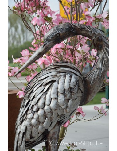 Kraanvogel - African Art Metalen Dier