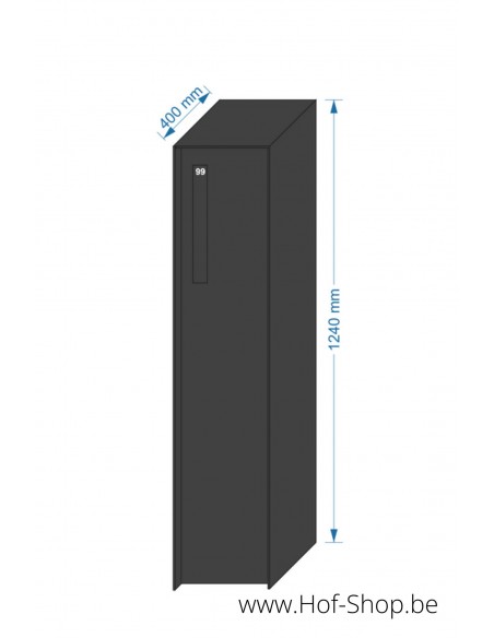 Fenix Front Back Doors RAL 9005 - eSafe pakketbus aluminium